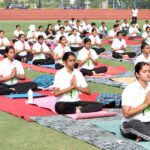 विश्व योग दिवस पर शारदा विश्वविद्यालय में योगोत्सव हुआ आयोजन,कार्यक्रम में लगभग 1500 छात्र और स्टाफ ने किया योगा,विदेशी छात्रों व नर्सिंग स्टाफ ने बढ़ चढ़कर लिया हिस्सा।